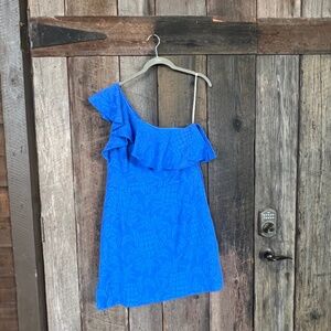 ✨ NWT Lilly Pulitzer Blue Tang Kipton skirted romper pineapple Size 12